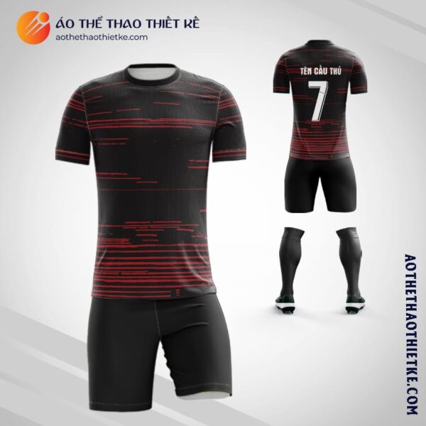 Mẫu áo đá banh Câu lạc bộ Ac Milan tự thiết kế V2218