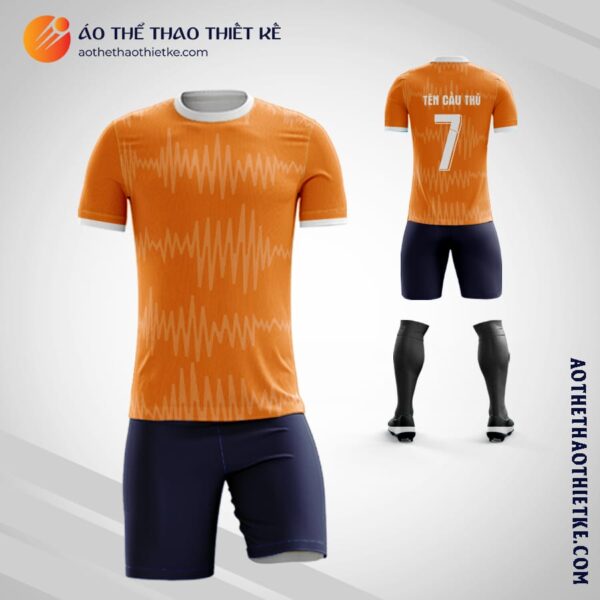 Mẫu áo đá banh Câu lạc bộ bóng đá Everton 2020 2021 màu cam tự thiết kế V2238