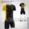 Mẫu đặt quần áo bóng đá Huyện Con Cuông màu vàng chính hãng V2573