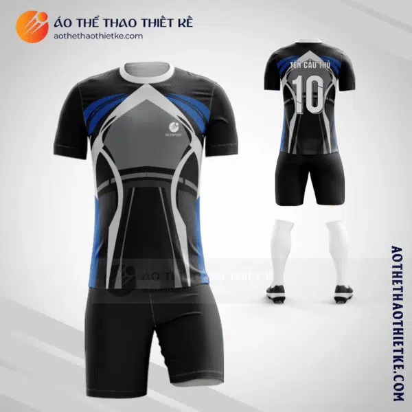 Mẫu đặt quần áo bóng đá Huyện Văn Bàn màu đen chính hãng V2633