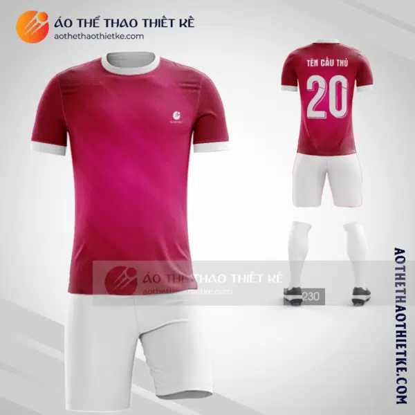 Mẫu đồ bóng đá Bắc Ninh màu hồng tốt nhất V2344