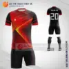 Mẫu đồ bóng đá thiết kế mới nhất màu đỏ đen V2273