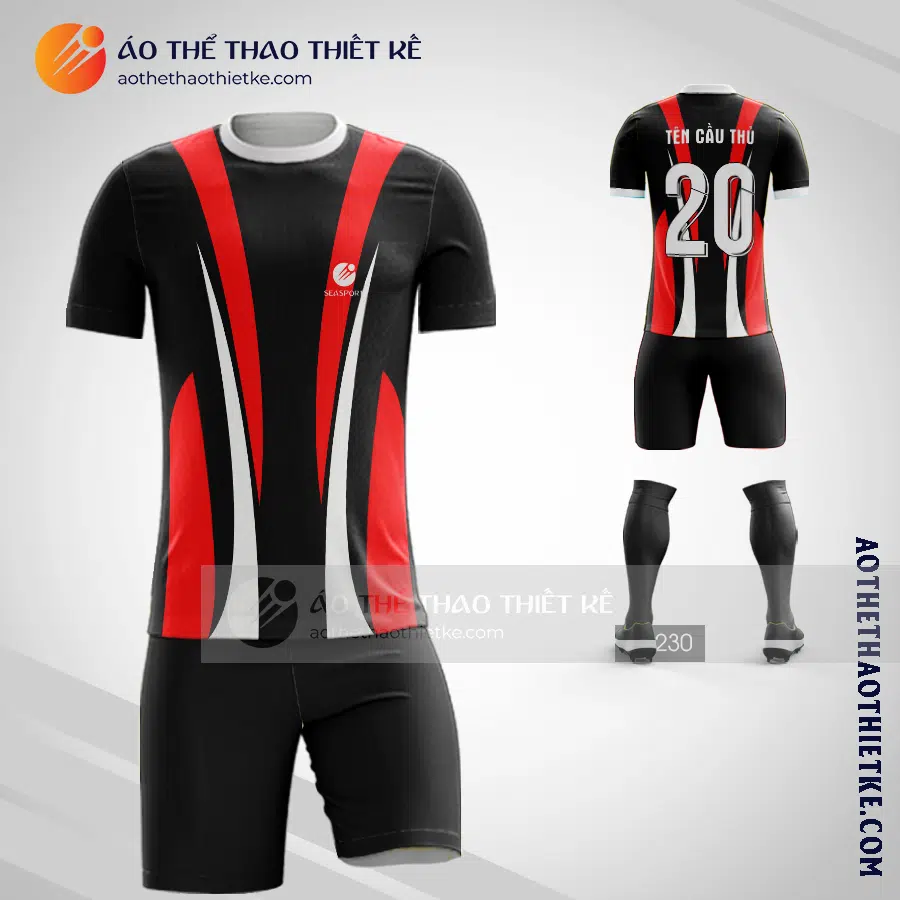 Mẫu đồ đá bóng Huyện Hưng Nguyên màu đỏ rẻ nhất V2582