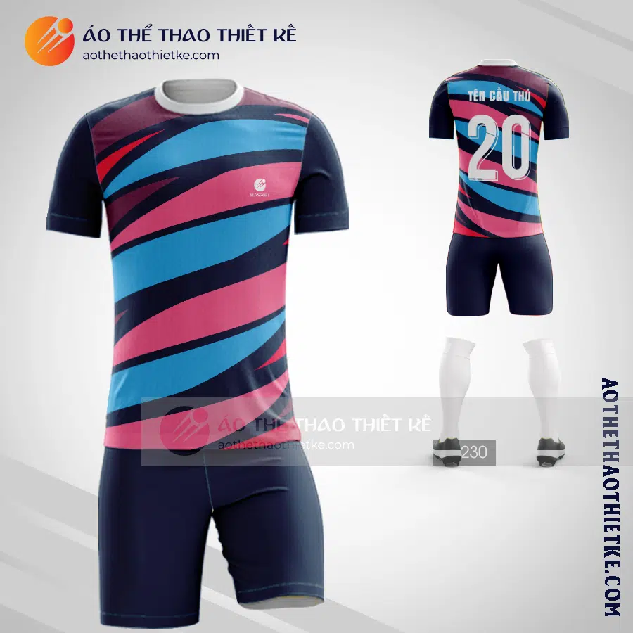 Mẫu in quần áo bóng đá Thành phố Biên Hòa màu hồng hot nhất V2465