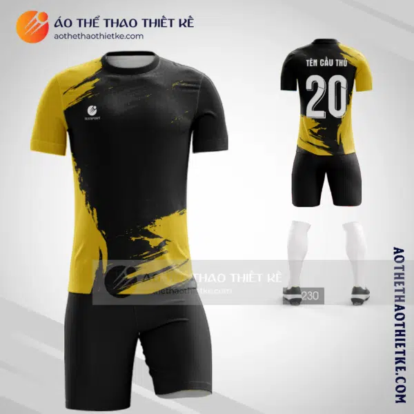 Mẫu in quần áo bóng đá thiết kế màu vàng mới nhất V2290