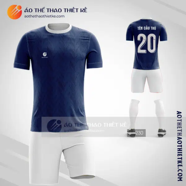 Mẫu in quần áo bóng đá thiết kế màu xanh dương mới nhất V2299