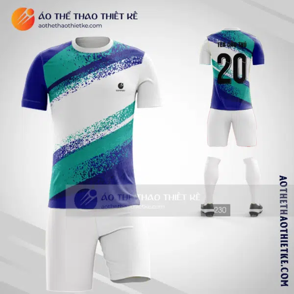 Mẫu in quần áo đá bóng Huyện Hòa Vang màu xanh yêu thích nhất V2526