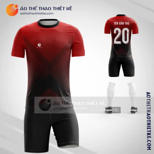 Mẫu may quần áo bóng đá Cần Thơ màu đỏ uy tín nhất V2351