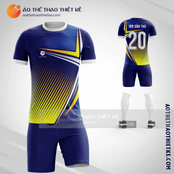 Mẫu may quần áo bóng đá Huyện Tân Phú màu xanh uy tín nhất V2471