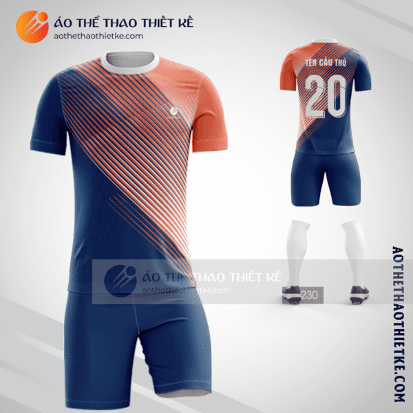 Mẫu may quần áo bóng đá Phú Thọ màu cam uy tín nhất V2381