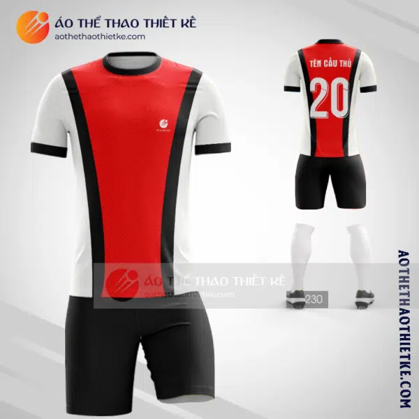Mẫu may quần áo đá bóng Huyện Thống Nhất màu đỏ chất lượng nhất V2472