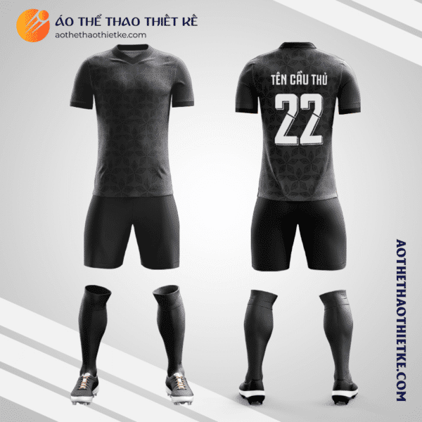 Mẫu quần áo bóng đá Khánh Hòa màu đen đẹp nhất V2369