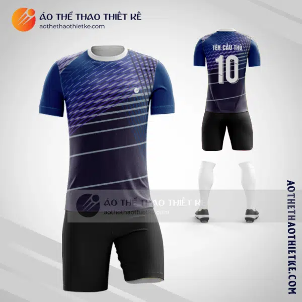Mẫu quần áo đá bóng Huyện Văn Chấn màu tím độc nhất V2640
