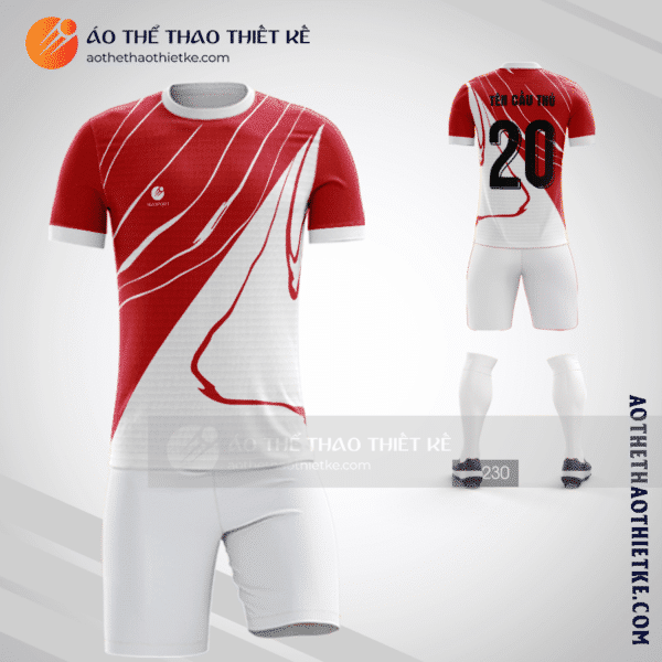Mẫu thiết kế đồ bóng đá Hà Nội màu đỏ mới nhất V2362