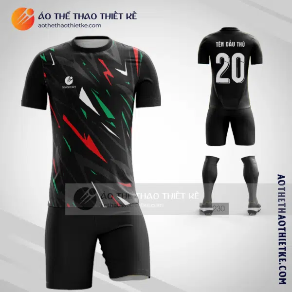 Mẫu thiết kế đồ đá bóng Huyện Văn Giang màu đen hot nhất V2600