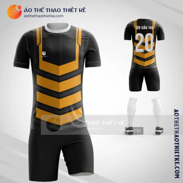 Mẫu thiết kế quần áo bóng đá Huyện Ba Chẽ màu vàng rẻ nhất V2507