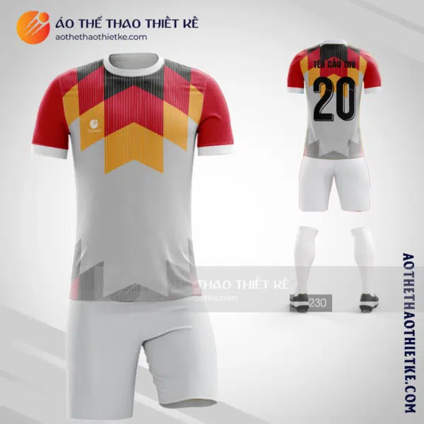 Mẫu thiết kế quần áo bóng đá Huyện Lương Tài màu trắng rẻ nhất V2477