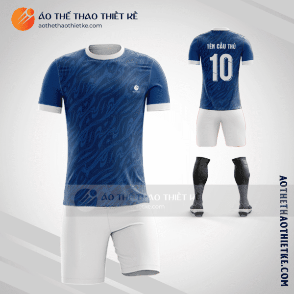 Mẫu thiết kế quần áo bóng đá Thành phố Thanh Hóa màu xanh rẻ nhất V2537