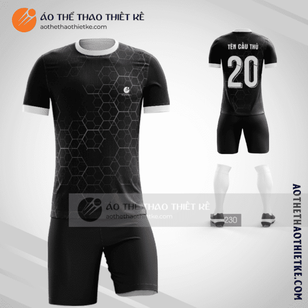 Mẫu thiết kế quần áo đá banh Huyện Thuận Thành màu đen tốt nhất V2479