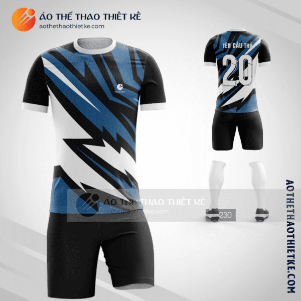 Mẫu thiết kế quần áo đá bóng Quận Tân Bình màu xanh lấy ngay V2448