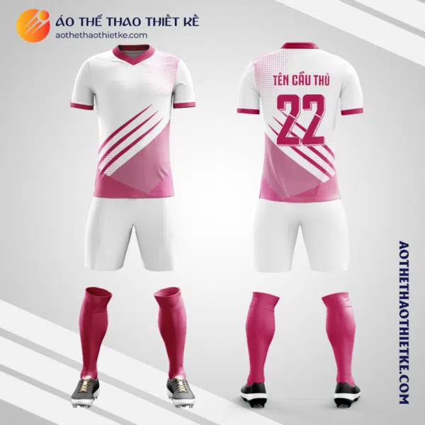 Mẫu áo bóng đá Sân Bóng Lê Thành quận Bình Tân màu hồng tự thiết kế V2805