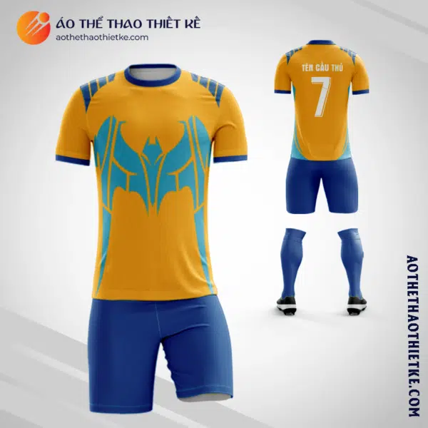 Mẫu áo bóng đá Sân bóng Anh Tú Đường Trung Mỹ Tây 2A quận 12 màu vàng tự thiết kế V2764