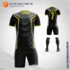 Mẫu áo bóng đá Sân bóng đá Cao Lỗ quận 8 màu đen vàng tự thiết kế V2779