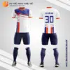 Mẫu áo đá banh Sân bóng Câu Lạc Bộ TDTT Hoàng Phú quận 9 màu trắng tự thiết kế V2783