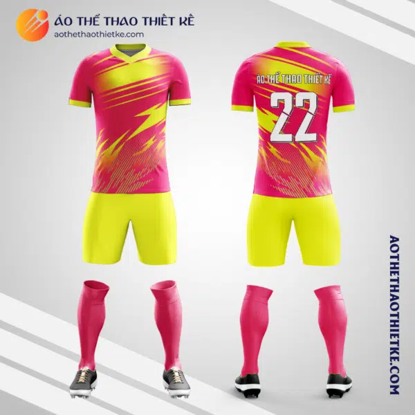 Mẫu áo đá banh Sân bóng đá mini Thành Thái tự thiết kế V2753