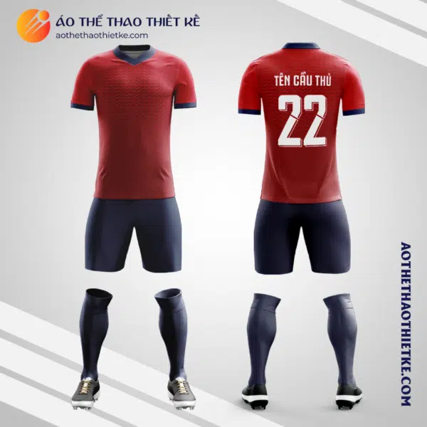 Mẫu quần áo đá bóng Câu lạc bộ bóng đá Lille HOME 2021 2022 tự thiết kế V2834