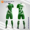 Mẫu quần áo đá bóng Cụm sân cỏ nhân tạo D3 Quận Bình Thạnh màu xanh lá tự thiết kế V2839