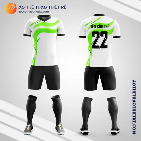 Mẫu quần áo đá bóng Sân Bóng Đá Cỏ Nhân Tạo Ngôi Sao - HCA Quận Bình Thạnh màu xanh lá tự thiết kế V2840