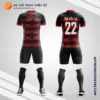 Mẫu quần áo đá bóng Sân bóng Chu Văn An Quận Bình Thạnh màu đỏ tự thiết kế V2841