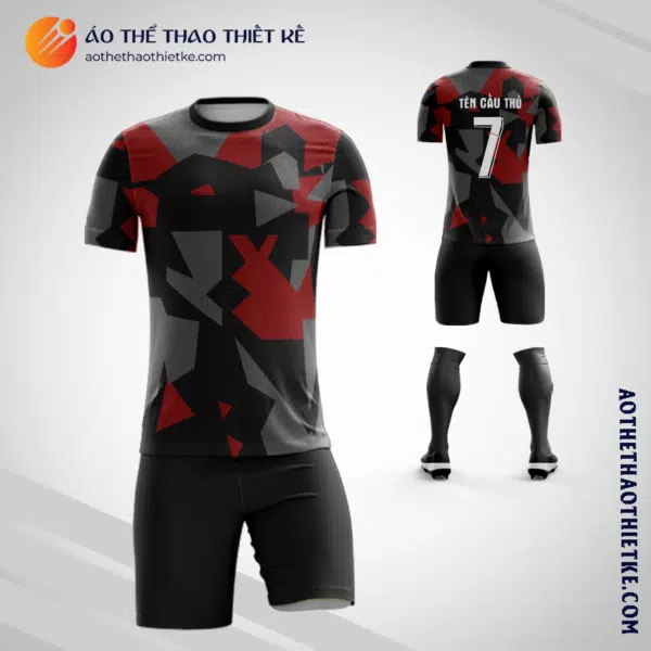 Mẫu áo bóng đá Câu lạc bộ bóng đá AC Milan 2022 màu nâu tự thiết kế V2900