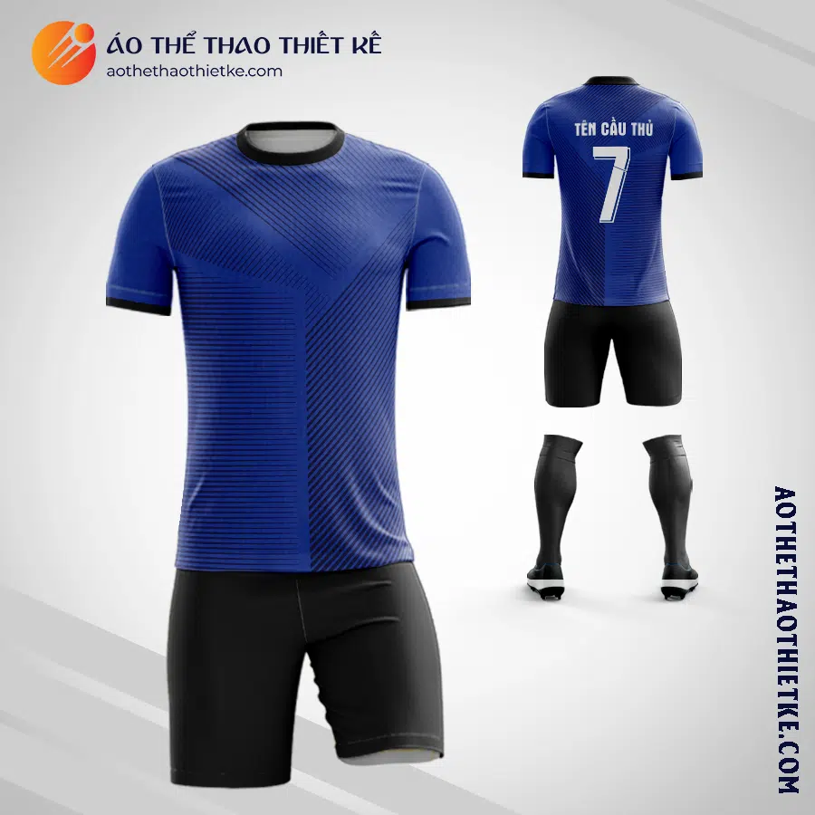 Mẫu áo bóng đá Đội tuyển Bóng đá Quốc gia Ý màu xanh biển tự thiết kế V2968
