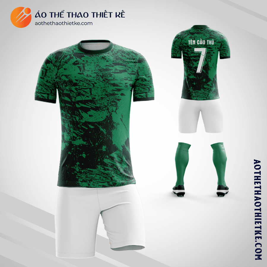 Mẫu áo bóng đá Đội tuyển bóng đá quốc gia Nigeria 2022 màu xanh lá tự thiết kế V2940