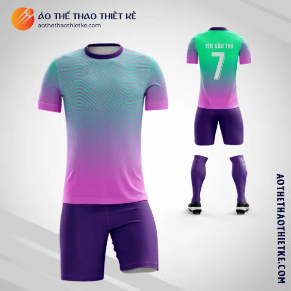Mẫu áo bóng đá cậu lạc bộ Sacachispas Fútbol Club màu tím thiết kế V2914