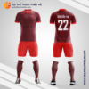 Mẫu đồ đá banh Câu lạc bộ bóng đá La Serena 2022 màu nâu tự thiết kế V3035