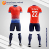 Mẫu đồ đá banh Đội tuyển bóng đá quốc gia Lào 2020 màu đỏ tự thiết kế V2879