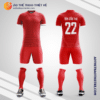 Mẫu đồng phục bóng đá sinh viên Học viện Cán bộ Thành phố Hồ Chí Minh màu đỏ V5178