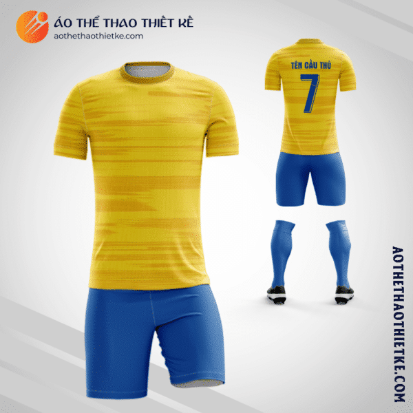 Mẫu quần áo bóng đá Câu lạc bộ Bóng đá Tigres UANL 2020 màu vàng tự thiết kế V2873