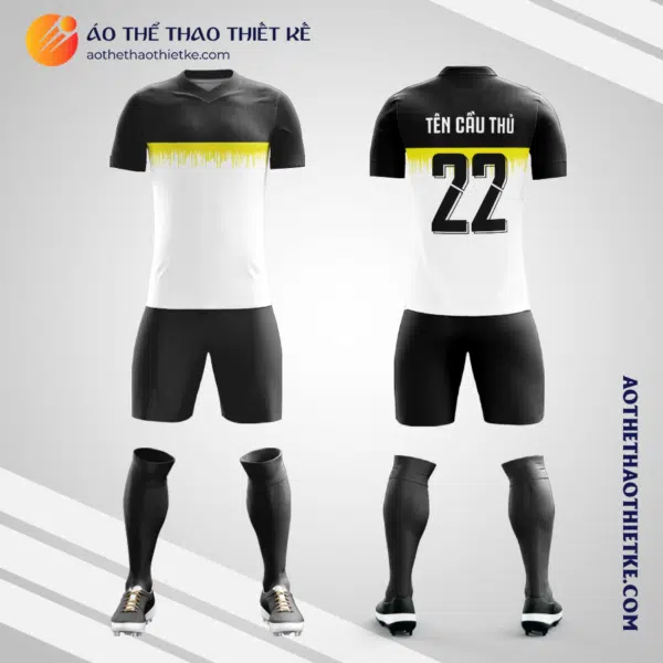 Mẫu quần áo bóng đá Câu lạc bộ bóng đá Columbus Crew 2019 sân nhà màu đen tự thiết kế V2979