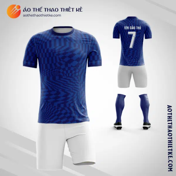 Mẫu quần áo bóng đá Câu lạc bộ bóng đá Cruz Azul 2022 màu xanh biển thiết kế V3008