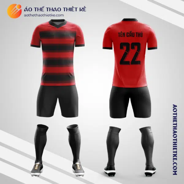 Mẫu quần áo bóng đá Câu lạc bộ bóng đá Newell's Old Boys bộ thứ 4 2021 màu đỏ tự thiết kế V2993