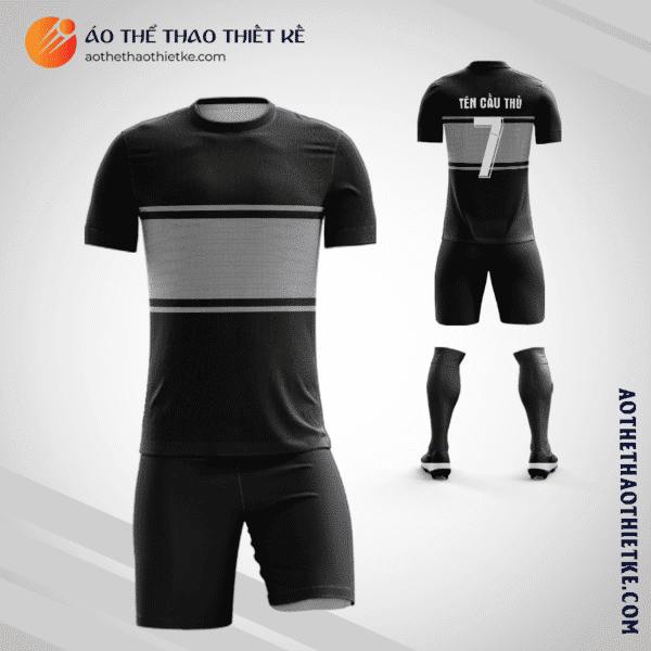 Mẫu quần áo bóng đá Câu lạc bộ bóng đá Paris Saint Germain màu đen tự thiết kế V2990