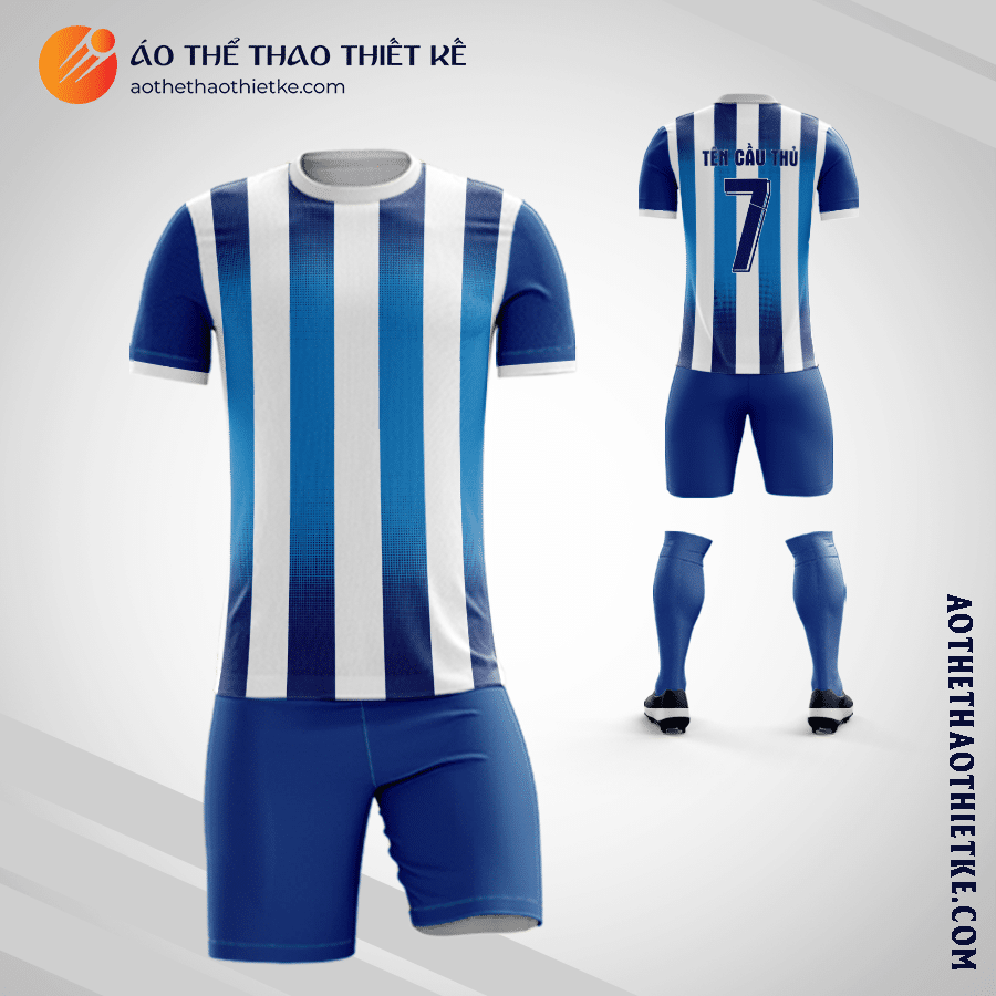 Mẫu quần áo bóng đá Câu lạc bộ bóng đá Real Sociedad 2022 màu xanh dương thiết kế V3044