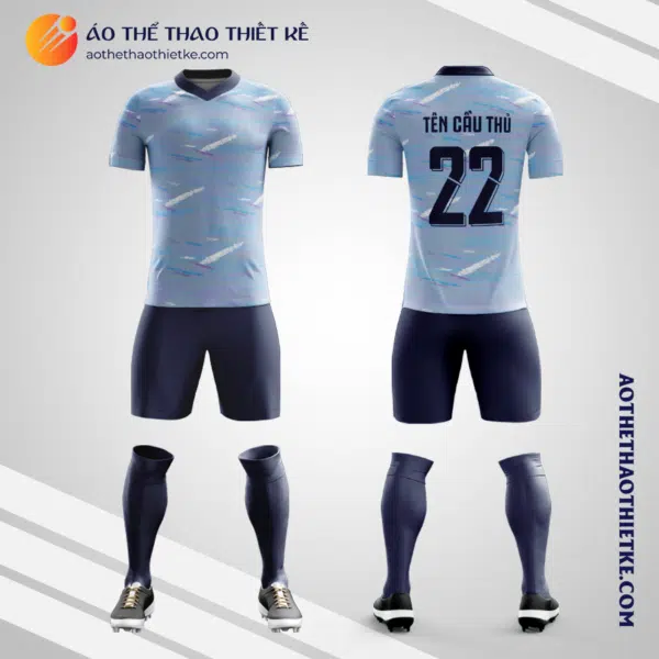 Mẫu quần áo bóng đá Câu lạc bộ bóng đá Valencia màu xám tự thiết kế V2906
