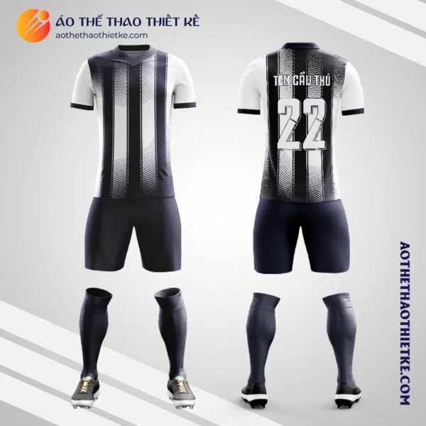 Mẫu quần áo bóng đá Câu lạc bộ Talleres màu xanh tím than tự thiết kế V2997