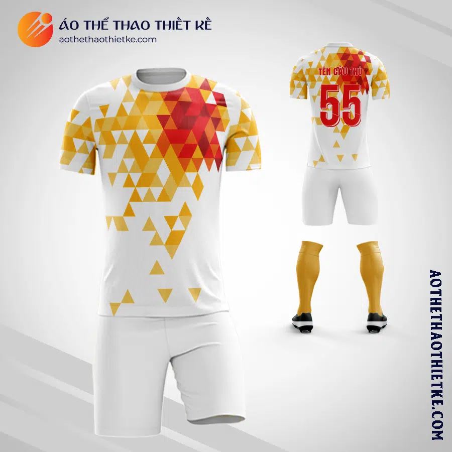 Mẫu quần áo bóng đá Đội tuyển Bóng đá Quốc gia Tây Ban Nha 2019 màu vàng tự thiết kế V3028