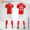 Mẫu quần áo bóng đá Đội tuyển bóng đá quốc gia Canada 2020 sân nhà màu đỏ tự thiết kế V2978